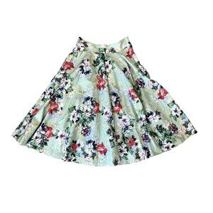 Zara Woman Tropica A-Line Circle Skirt XS
